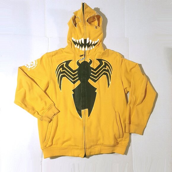 RARE CLH Creating Limitless Heights Venom Spiderman Y2K Full Zip Hoodie Men's XL - Picture 8 of 9